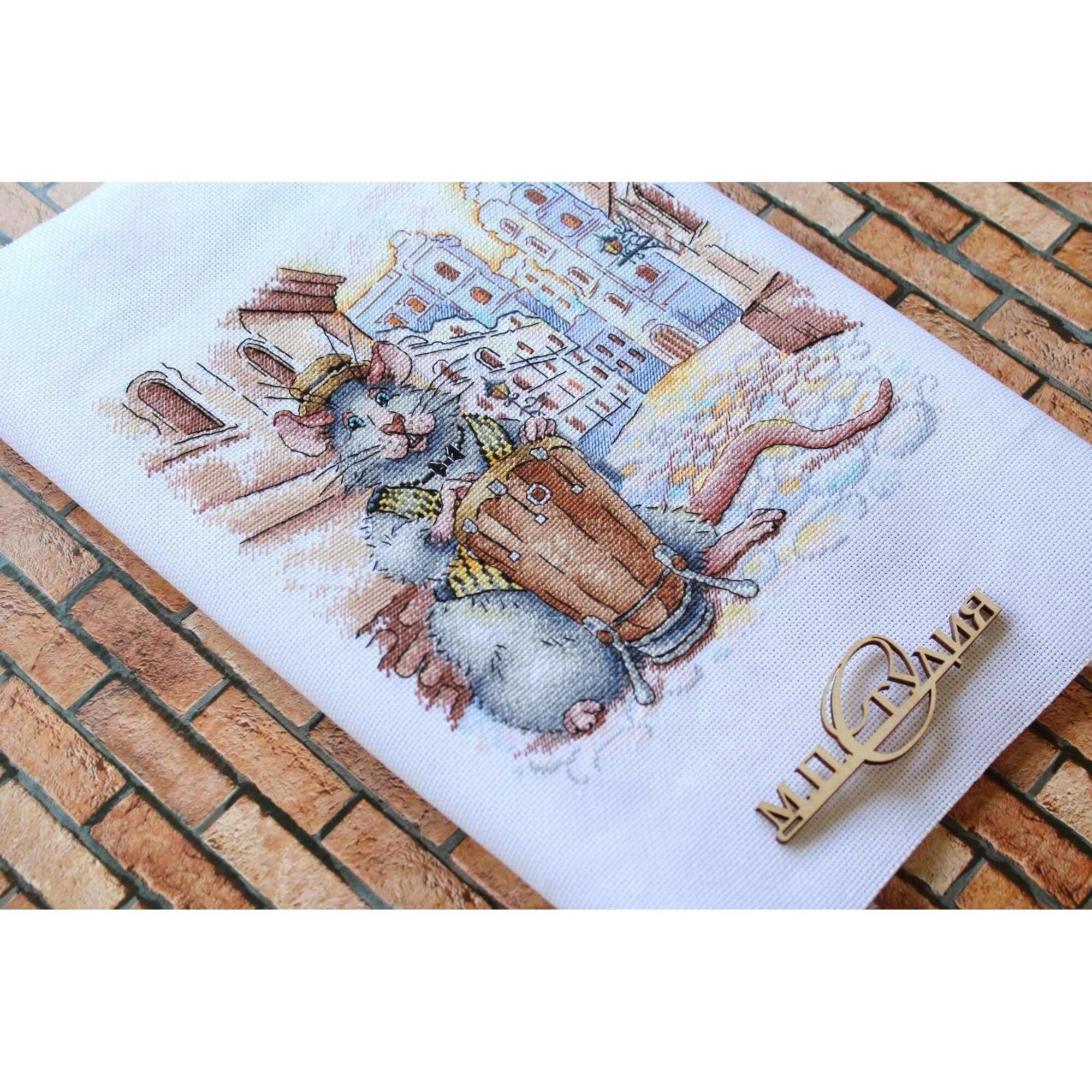 MP Studia Italian Streets Cross Stitch Kit